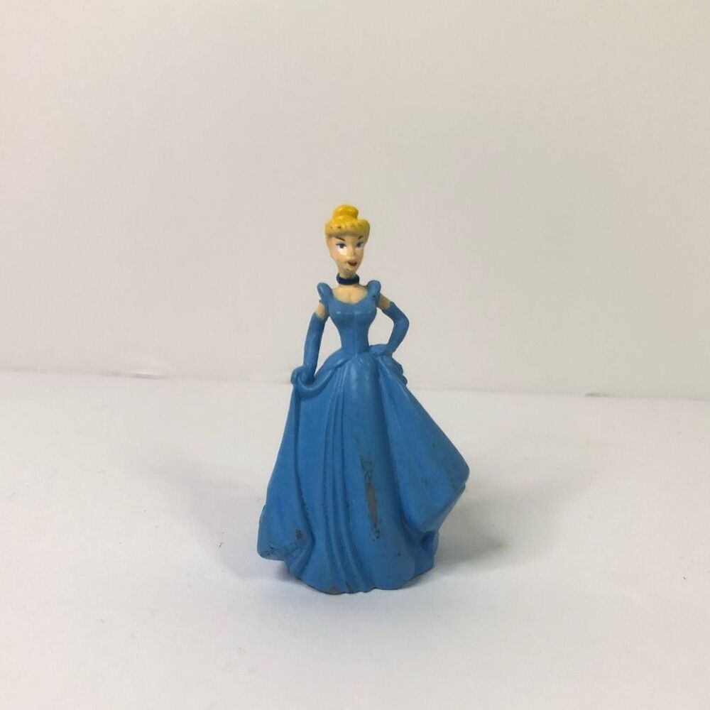 2 inch‎ cinderella blue dress figure pvc cake topper disney princess